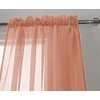 RT Designers Collection PNC04324 Celine Sheer 55x90 Rod Pocket Curtain