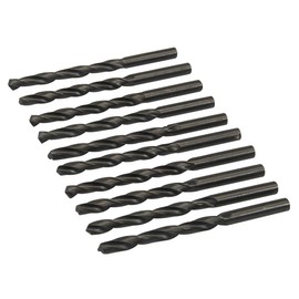 Dapetz ® 10 Pieces of 8mm HSS Twist Drill bit Set, Drill Titanium Steel Bits Set for Metal, Woods & Plastics, Copper, Aluminium, Mild Steel with Straight Shank