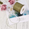 Cheriswelry 0.5mm Dark Khaki Polyester Cord with Spool for Jewellery