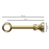 Interdeco Curtain Pole Bracket/Wall Bracket Brass-Coloured 17 cm Distance Can