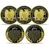 ST. Michael Police Challenge Coin Thin Blue Line Law Enforcement
