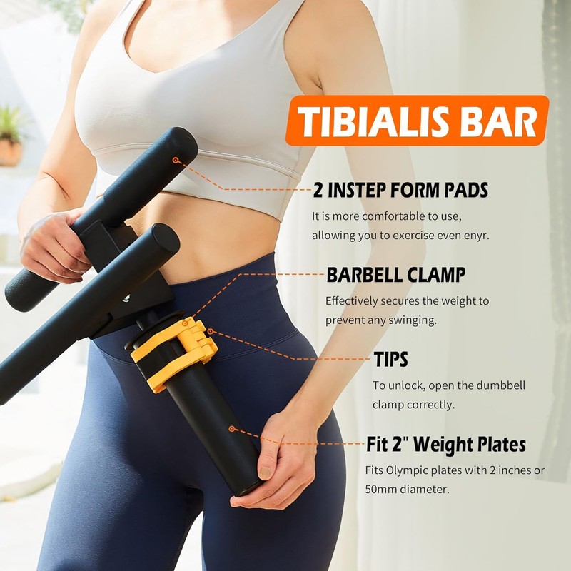 Leikefitness Tibialis Trainer Tib Bar Raise Machine Exercise Equipment Strength