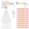 Hen Party Sash, 17PCS Hen Do Accessories Bride to Be