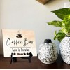 Coffee Bar. Love is Brewing Table Sign with Easel Stand,