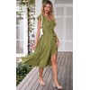 PRETTYGARDEN Women's 2025 Summer Wrap Maxi Dress Casual Boho Deep