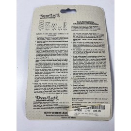 Decra Led Self Adhesive Lead Strip Furniture Pack - Small Window Pack 1/4 X 33FT