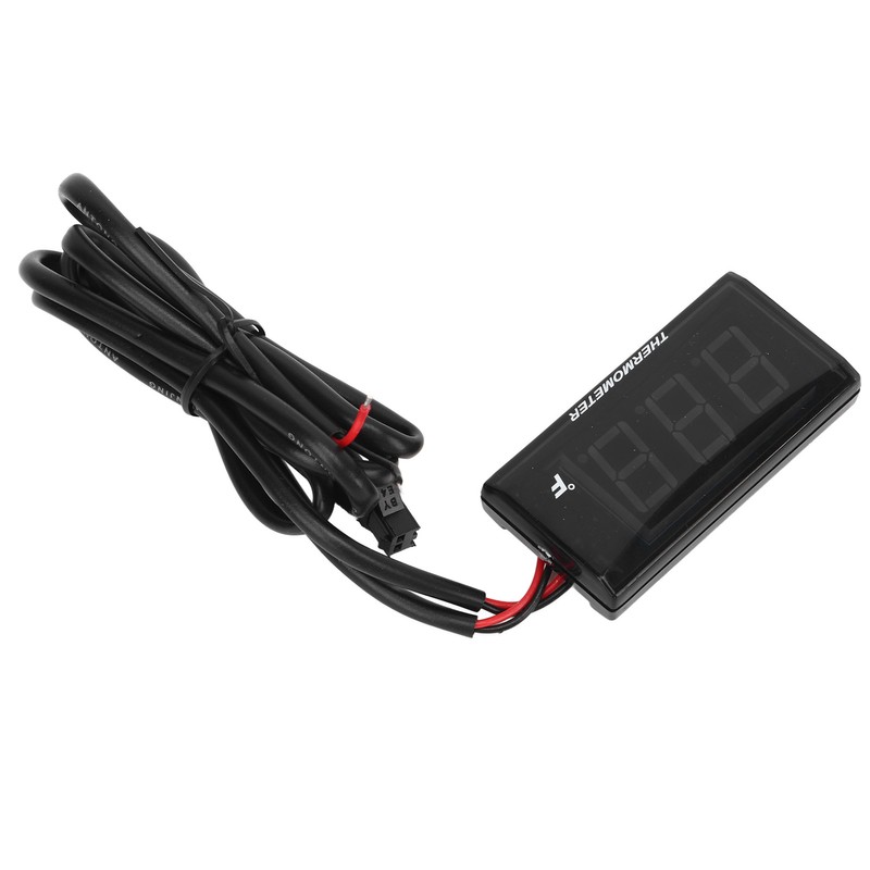 Motorcycle Water Temperature Gauge Ultra Thin LCD Display ABS Housing