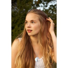 QINJIEJIE Opalite Necklace Moon Crystals Necklaces for Women Reiki Gemstone Quartz Life Tree Wire Wrapped Pendant Crystal Energy Witchcraft Healing Jewelry Mothers day Gift