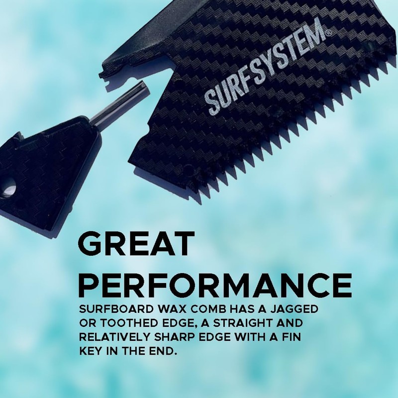 SURF SYSTEM Wax Comb & FCS Fin Key Combo fits