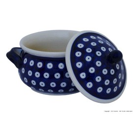 Bunzlauer Keramik Jam Pot / Soup Cup / Lard Pot / Honey Pot 0.45 Litres in Decor 42