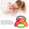 4 Pulseras para la Dentición del bebé, Juguetes de Silicona
