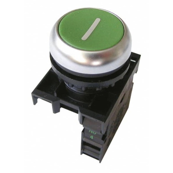 Eaton Push Button 1 N/O Flat Green Front Fastening 216512