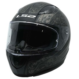 LS2 Helmets Rapid II Full Face Motorcycle Helmet (Crypt Matte Black - Large)