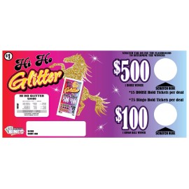 NEW pull tickets **2 BOXES INCLUDED** HI HO GLITTER - Seal Card Tabs