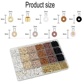WADY Beads for Bracelets, Clay Bracelet Making Kit with 2414 Beads, with Letter and Gold Spacer, Jewellery Premium Friendship Bracelet, Perfect DIY Beading Kit for Adults & Teens