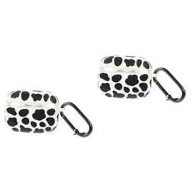 Gatuida 2pcs Cow Printed Earphone Sleeve Soft Earphone Case Compatible Portable Protector Shockproof Design Lightweight and Space-Saving for Easy Carrying