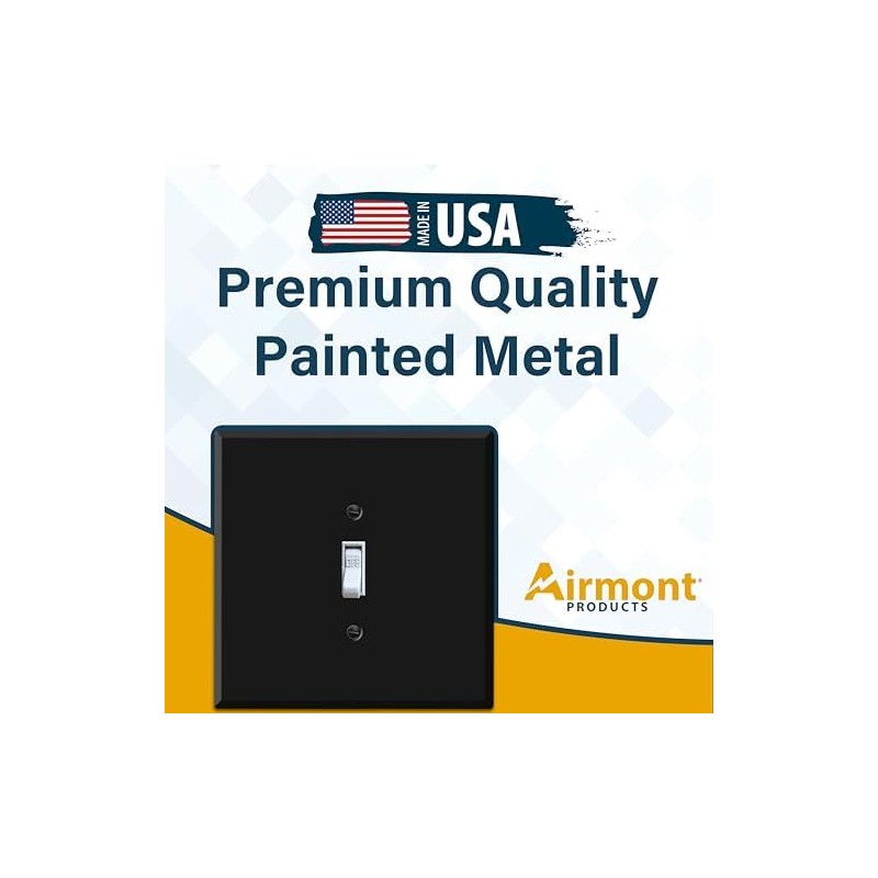 Jumbo 2-Gang Toggle Switch Plate Cover – Oversized 5.5"x5.5" Centered