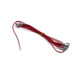 Arcity Arcade Cable Wire Harness LED Button Power Cable Daisy Chain 0.250 Inch/6.3mm Terminals Jumper Fork Crimp Connector Lighted Up 5 LED Arcade Buttons for Switching Power Supply
