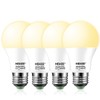 HEKEE Dusk to Dawn Sensor Light Bulbs LED A19 810