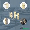 EAI Polished Brass Door Handle Key Lock Set | 1