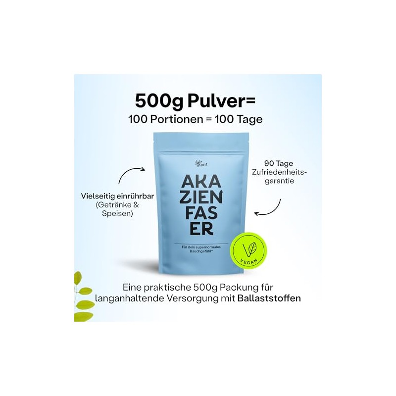 fairment Acacia Fibre Powder 80% Fibre Content 500g