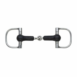 Shires Equestrian - Rubber Covered Jointed Dee - S/steel - Size: 51/2