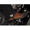 Biker Boot Straps 4" Blinged Heart Biker Boot Straps