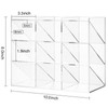 Marbrasse Clear Pen Organizer Storage, Acrylic Desk Organizer with 12
