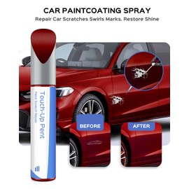 PARTS4EV R-569M Radiant Red Metallic Touch Up Paint Compatible with Honda Exact Match Chips and Nicks Touch Up