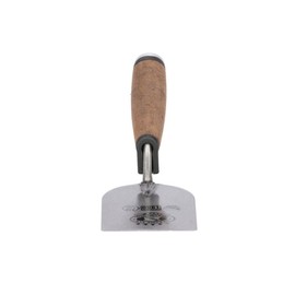 OLEJNIK J L PROFESSIONAL Plastering trowel, weldable plastering trowel, plastering trowel, small bricklaying trowel, stainless steel, natural leather handle, 100 mm