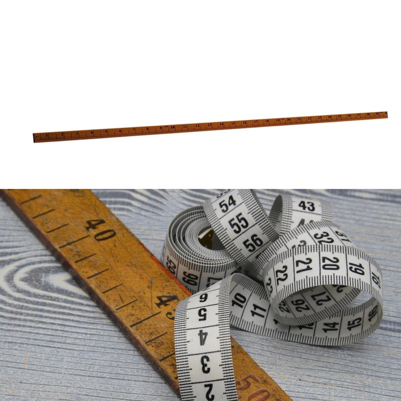 Harilla Meter Sticks Ruler Measuring Wooden Ruler Clothing Metric Accessories