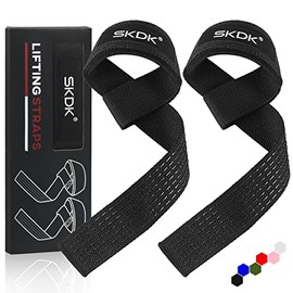 SKDK Correas de levantamiento de silicona antideslizante ,Straps Para Gym, Levantamiento de Pesas,muñequeras gym straps para gym mujer, hombres, levantamiento de pesas, culturismo, Xfit, entrenamiento de fuerza