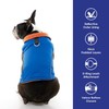 Gooby Sports Vest Dog Jacket - Blue, X-Large - Reflective