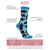 WHD Black Bear Socks (Blue,Large)