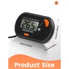 Aquarium Thermometer with Probe and Suction Cup, Mini Water Thermometer