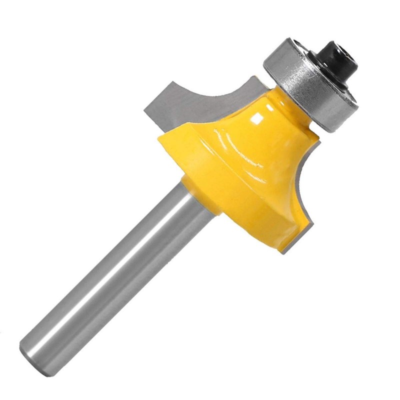 Baorder 4 Pieces 6 mm Shank Round Over Milling Cutter