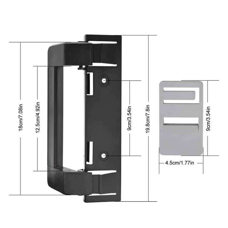 2Pcs RV Refrigerator Door Latch Handle Rugged Ergonomic RV Refrigerator
