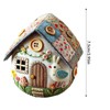 Patchwork Felt Egg House Kit,Embroidered Felt Easter Eggs Kit,Easter Decor