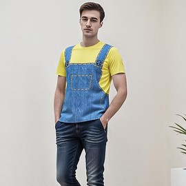 KIKIQIQI Lively Cartoon Character-Inspired T-shirt for All Ages, Offered in Various Sizes, Perfect for Celebrations, Gatherings, and Casual Daily Wear. A S