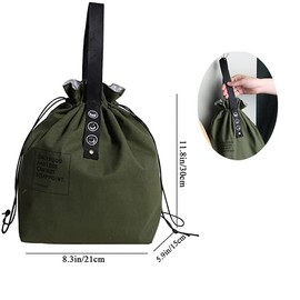 Lunch Box Tote Bag,1PC Lunch Bag, Reusable Lunch Boxes Bag,Canvas Lunch Tote Bag Storage Pouch Bag,Waterproof Lunch Box Tote Bag for Adults Kids Work School, Travel and Picnic,Green