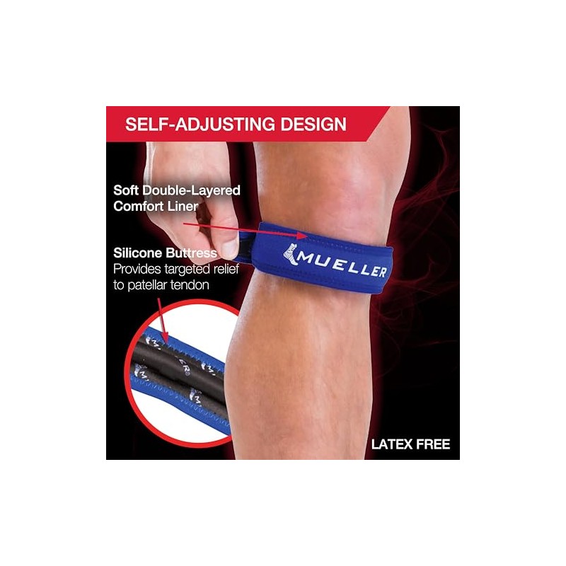 Mueller Jumper's Knee Strap, Blue, One Size