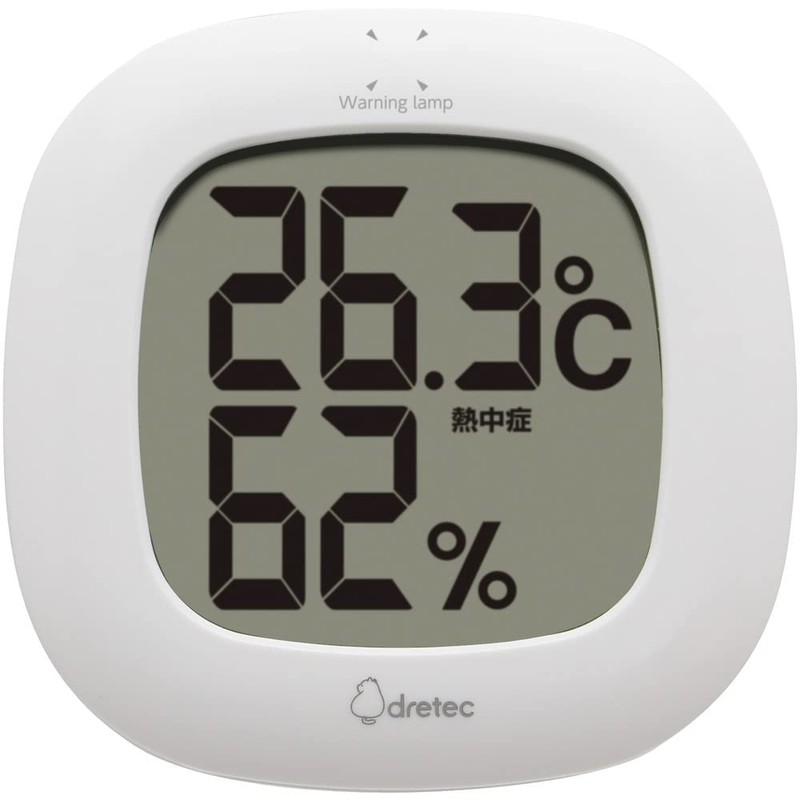 dretec O-295WT Digital Thermometer/Hygrometer, Digital Thermometer, Hygrometer, Compact, Simple, Stylish,
