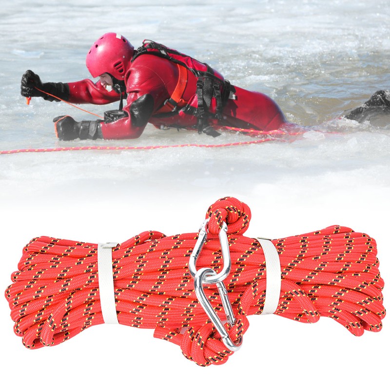 10M/32ft Outdoor Rescue Rock Climbing Rope Safety Escape Rope for
