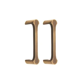 Infinity Decor Pack of 2 Antique Brass Tulip Cabinet Door Pull Handles 118mm - Interior Drawers Kitchen Cupboard Pulls