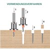 KEWAYO Countersink Drill Wood Set, 8 mm Drill Countersink with