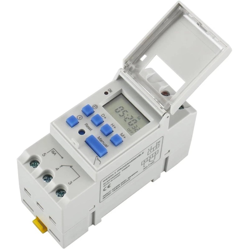 Baomain Programmable White Kitchen Timer Ac 220V 240V Rechargeable Battery