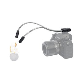 JJC Macro Arm Light, 5600 K Flexible Macro LED Lamp for Nikon Canon Sony DSLR Camera, 5 Level Adjustable Lighting Brightness Hot Shoe Mount Flash Fits Shooting Insects/Plants/Jewellery and More