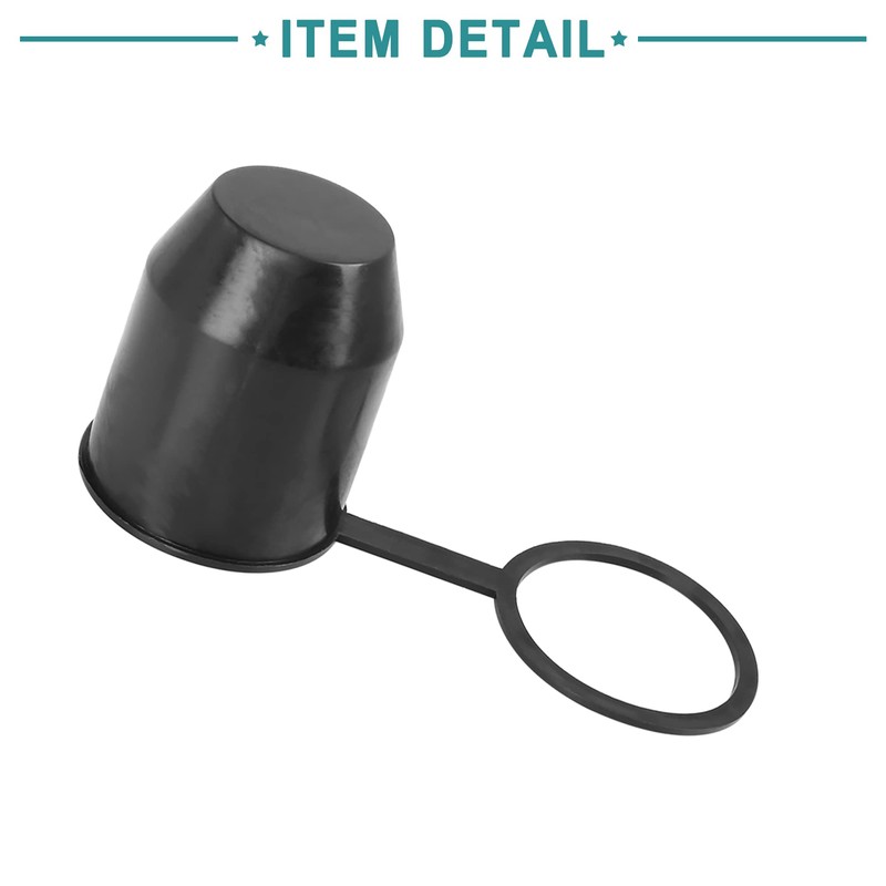 ACROPIX Universal Black Tow Bar Ball Cover 1pc