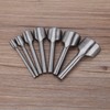7pcs Set DIY Leather Carft Half -Round Punch Belt End