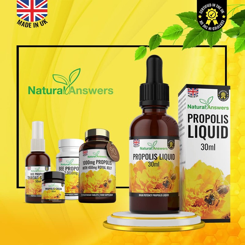 Bee Propolis Liquid 30ml (1 Bottle) Alcohol-Free Propolis Liquid Extract